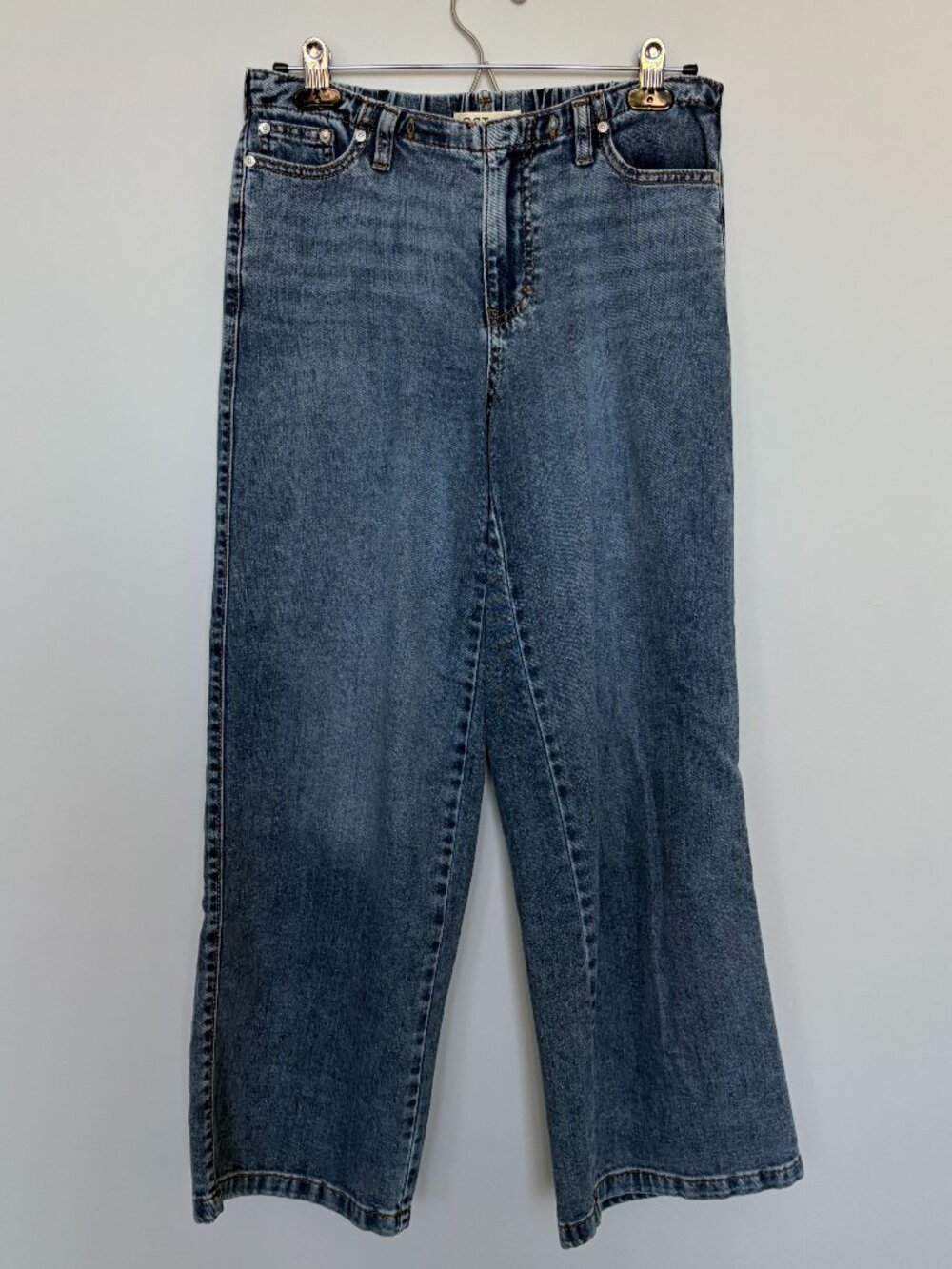 Oat "Cloud Luxe" Wide Leg Cropped Jeans 4